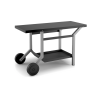 Table roulante acier noir et gris clair